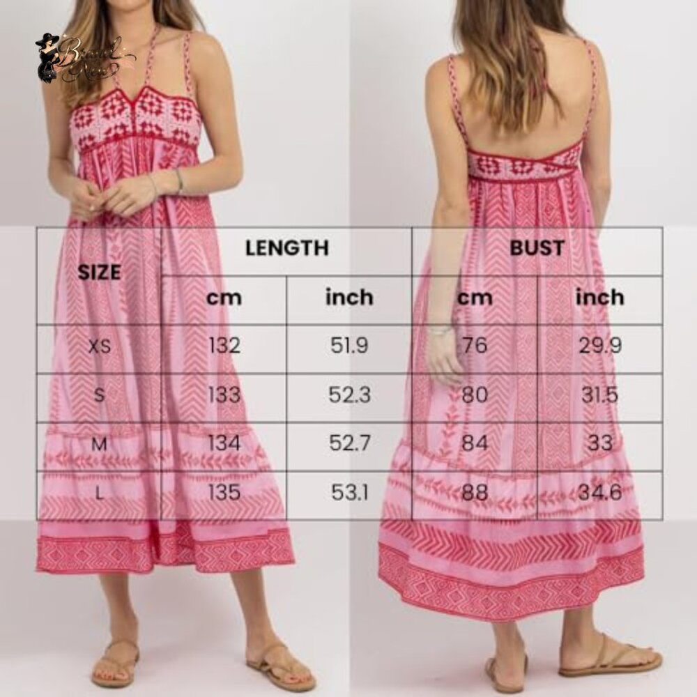 Polyester Maxi Dress Crochet Patchwork Sleeveless… - image 7